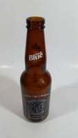 Labatt Blue Pilsner NHL Ice Hockey Stanley Cup Champions Chicago Blackhawks 8 3/4" Tall Amber Glass Beer Bottle