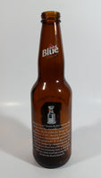 Labatt Blue Pilsner NHL Ice Hockey Stanley Cup Champions Boston Bruins 8 3/4" Tall Amber Glass Beer Bottle