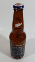 Labatt Blue Pilsner NHL Ice Hockey Stanley Cup Champions Chicago Blackhawks 8 3/4" Tall Amber Glass Beer Bottle with Cap