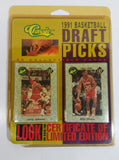 Classic Premiere Edition NBA 1991 Basketball Draft Picks 50 Card Pack with Numbered Certificate of Limited Edition - Damage to the corners of Packages