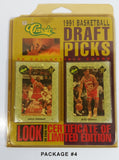 Classic Premiere Edition NBA 1991 Basketball Draft Picks 50 Card Pack with Numbered Certificate of Limited Edition - Damage to the corners of Packages