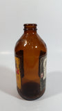 Bundaberg Ginger Beer Brewed Soft Drink 6" Tall 375mL Embossed Lettering Amber Glass Beer Bottle