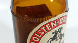 Vintage Holsten Export Bier Beer 7 3/8" Tall Amber Glass Beer Bottle with Embossed Lettering Hamburg Germany