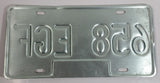 2002 Beautiful British Columbia White with Blue Letters Vehicle License Plate 658 EGF