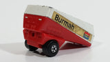 Vintage 1973 Lesney Matchbox Superfast Freeway Gas Tanker No. 63 Burmah Red and White Die Cast Toy Car Semi Trailer Fuel Hauler Vehicle