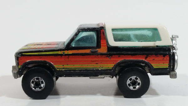 1982 Hot Wheels Ford Bronco Black Die Cast Toy Car SUV Vehicle BW Malaysia