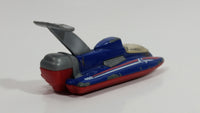 2000 Matchbox Ocean Explorer Hydroplane Blue and Red Die Cast Toy Car Watercraft Boat Vehicle