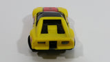 Vintage 1986 Matchbox Burnin Key Cars Ferrari #17 Yellow Red Die Cast Toy Car Vehicle