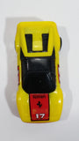 Vintage 1986 Matchbox Burnin Key Cars Ferrari #17 Yellow Red Die Cast Toy Car Vehicle