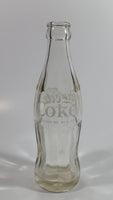 Vintage Coca-Cola Coke Cola Soda Pop Clear 6 1/2 Fl. Oz Heavy Glass Bottle - White Letters