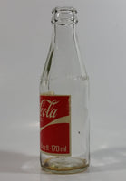 1980s Coca-Cola Coke Cola Soda Pop 6 Fl oz. 170mL Paper Label Glass Bottle - Non-Refillable