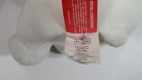 Coca-Cola Coke Soda Pop Beverages White Polar Bear with Santa Christmas Red Hat Stuffed Animal Bean Bag Plush Plushy Collectible