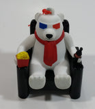 2018 Limited Edition Cineplex Movie Theatres Coca-Cola Coke Polar Bear Watching a 3D Movie with Popcorn and Bottle Hanging 3" Ornament
