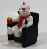 2018 Limited Edition Cineplex Movie Theatres Coca-Cola Coke Polar Bear Watching a 3D Movie with Popcorn and Bottle Hanging 3" Ornament