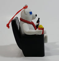 2018 Limited Edition Cineplex Movie Theatres Coca-Cola Coke Polar Bear Watching a 3D Movie with Popcorn and Bottle Hanging 3" Ornament
