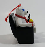 2018 Limited Edition Cineplex Movie Theatres Coca-Cola Coke Polar Bear Watching a 3D Movie with Popcorn and Bottle Hanging 3" Ornament