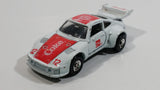 1988 Hartoy Coca Cola Coke Soda Pop Porsche 935 White Red #12 Die Cast Toy Car Vehicle with Opening Doors