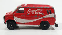 1988 Hartoy Coca Cola Coke Soda Pop Delivery Van White Red Die Cast Toy Car Vehicle