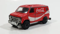 1988 Hartoy Coca Cola Coke Soda Pop Delivery Van White Red Die Cast Toy Car Vehicle