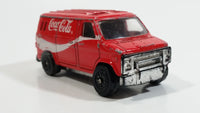 1988 Hartoy Coca Cola Coke Soda Pop Delivery Van White Red Die Cast Toy Car Vehicle