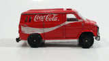 1988 Hartoy Coca Cola Coke Soda Pop Delivery Van White Red Die Cast Toy Car Vehicle