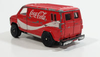 1988 Hartoy Coca Cola Coke Soda Pop Delivery Van White Red Die Cast Toy Car Vehicle