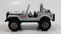 1988 Hartoy Coca Cola Coke Soda Pop 4x4 Roader Jeep White Red Die Cast Toy Car Vehicle with Opening Hood