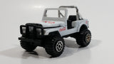 1988 Hartoy Coca Cola Coke Soda Pop 4x4 Roader Jeep White Red Die Cast Toy Car Vehicle with Opening Hood