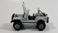 1988 Hartoy Coca Cola Coke Soda Pop 4x4 Roader Jeep White Red Die Cast Toy Car Vehicle with Opening Hood