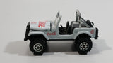 1988 Hartoy Coca Cola Coke Soda Pop 4x4 Roader Jeep White Red Die Cast Toy Car Vehicle with Opening Hood