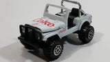 1988 Hartoy Coca Cola Coke Soda Pop 4x4 Roader Jeep White Red Die Cast Toy Car Vehicle with Opening Hood