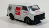 1988 Hartoy Coca Cola Coke Soda Pop Bedford Delivery Van White Red Die Cast Toy Car Vehicle