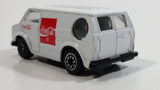 1988 Hartoy Coca Cola Coke Soda Pop Bedford Delivery Van White Red Die Cast Toy Car Vehicle