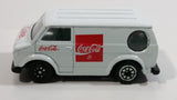 1988 Hartoy Coca Cola Coke Soda Pop Bedford Delivery Van White Red Die Cast Toy Car Vehicle