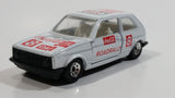 1988 Hartoy Coca Cola Coke Soda Pop VW Volkswagen Golf GTI White Red Die Cast Toy Car Vehicle with Opening Doors