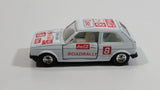 1988 Hartoy Coca Cola Coke Soda Pop VW Volkswagen Golf GTI White Red Die Cast Toy Car Vehicle with Opening Doors