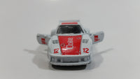 1988 Hartoy Coca Cola Coke Soda Pop Porsche 935 White Red #12 Die Cast Toy Car Vehicle with Opening Doors