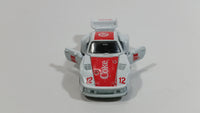 1988 Hartoy Coca Cola Coke Soda Pop Porsche 935 White Red #12 Die Cast Toy Car Vehicle with Opening Doors