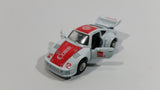 1988 Hartoy Coca Cola Coke Soda Pop Porsche 935 White Red #12 Die Cast Toy Car Vehicle with Opening Doors