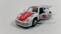 1988 Hartoy Coca Cola Coke Soda Pop Porsche 935 White Red #12 Die Cast Toy Car Vehicle with Opening Doors