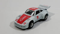 1988 Hartoy Coca Cola Coke Soda Pop Porsche 935 White Red #12 Die Cast Toy Car Vehicle with Opening Doors