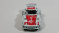 1988 Hartoy Coca Cola Coke Soda Pop Porsche 935 White Red #12 Die Cast Toy Car Vehicle with Opening Doors