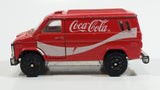 1988 Hartoy Coca Cola Coke Soda Pop Delivery Van White Red Die Cast Toy Car Vehicle