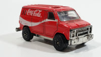 1988 Hartoy Coca Cola Coke Soda Pop Delivery Van White Red Die Cast Toy Car Vehicle