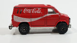 1988 Hartoy Coca Cola Coke Soda Pop Delivery Van White Red Die Cast Toy Car Vehicle