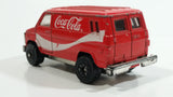 1988 Hartoy Coca Cola Coke Soda Pop Delivery Van White Red Die Cast Toy Car Vehicle