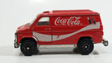 1988 Hartoy Coca Cola Coke Soda Pop Delivery Van White Red Die Cast Toy Car Vehicle