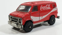 1988 Hartoy Coca Cola Coke Soda Pop Delivery Van White Red Die Cast Toy Car Vehicle