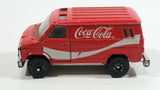 1988 Hartoy Coca Cola Coke Soda Pop Delivery Van White Red Die Cast Toy Car Vehicle