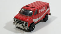 1988 Hartoy Coca Cola Coke Soda Pop Delivery Van White Red Die Cast Toy Car Vehicle